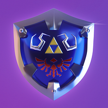 Hylian Shield. 3D, 3D Design, and 3D Modeling project by Luis Fernando Salazar Mora - 10.15.2020