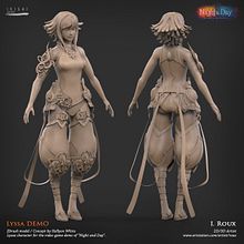Modelado 3D - Demo Videojuego "Night and Day". Un proyecto de 3D, Bellas Artes, Diseño 3D, Diseño de personajes 3D, Modelado 3D y Videojuegos de Isabel Roux - 01.03.2016