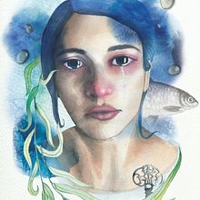 My project in Illustrated Portrait in Watercolor course. Digital Drawing, Traditional illustration, Portrait Drawing, and Watercolor Painting project by Emma Bengtsson - 11.23.2020