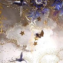 Serigrafía para los escaparates de Dior. Navidad 2019.. Arts, Crafts, Set Design, Pattern Design, and Screen Printing project by Ana Escalera Moura - 11.24.2019