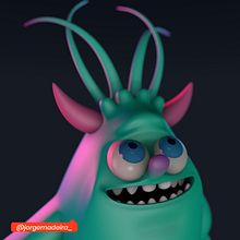 Projeto do Curso de modelação de personagens 3D. 3D Design, 3D Character Design, Traditional illustration, and 3D Modeling project by Jorge Madeira - 11.25.2020
