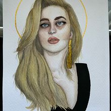 Mi Proyecto del curso: Retrato en acuarela a partir de una fotografía. Un proyecto de Dibujo y Pintura a la acuarela de Alain Rocha - 25.11.2020