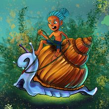 Curumim Celestial. Character Animation, Character Design, and Traditional illustration project by Paulo Victor Azevedo - 11.25.2020