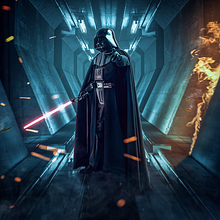 Composição - Darth Vader. Un progetto di Composizione fotografica, Disegno digitale, Design e Graphic design di Douglas Costa - 25.11.2020