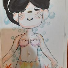 La sirenita (proyecto) . % yunoarts02 tarafından hazırlanan Geleneksel illüstras, Ve on projesi - 11.25.2020