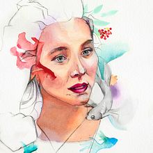 Mi Proyecto del curso: Retrato ilustrado en acuarela. Un proyecto de Ilustración tradicional y Pintura a la acuarela de Araceli Sánchez - 25.11.2020
