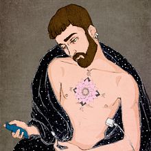 Retrato de un joven en plena pandemia. Artistic Drawing, Portrait Drawing, Traditional illustration, and Digital Illustration project by Abel Cao - 11.25.2020
