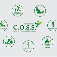 C.O.S.S - Centro de Osteopatía y Salud de Sarrià. Projekt z dziedziny  Projektowanie plakatów użytkownika Cristina Gómez Matamala - 25.11.2019