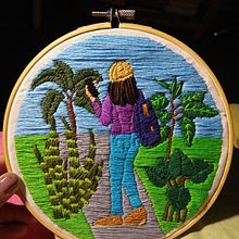 Mi Proyecto del curso: Introducción al bordado botánico. Un proyecto de Bordado e Ilustración botánica de Adriana Ingrid Centellas Yucra - 25.11.2020