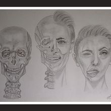 Mi Proyecto del curso: Dibujo anatómico de la cabeza humana. Pencil Drawing, Figure Drawing, and Artistic Drawing project by Ana Karina Moreno - 11.26.2020
