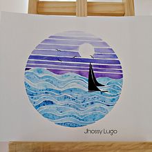 Atardecer . Un proyecto de Ilustración tradicional de Jhoselyn Lugo - 26.11.2020