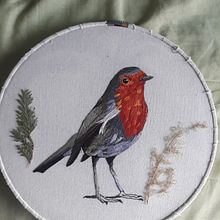 Mi Proyecto del curso: Pintar con hilo: técnicas de ilustración textil. Embroider project by Alejandra Alvarez - 12.25.2020