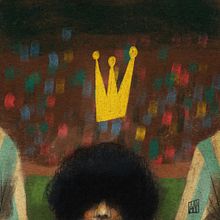 Maradona. Ilustração tradicional e Ilustração digital projeto de Ale Mercado - 23.11.2020