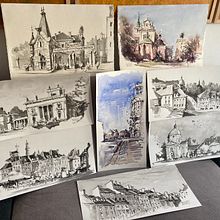 Sketching Poland 2020. Drawing, Sketching, Architectural Illustration, and Painting project by Marek Badzynski - 11.27.2020
