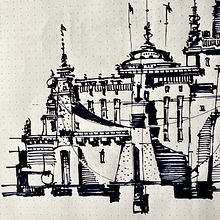 Drawing Doodles with Fountain Pens. Architectural Illustration, Traditional illustration, Ink Illustration, and Sketching project by Marek Badzynski - 11.27.2020