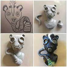 My project in Art Toy Creation course. Un proyecto de Art to, Concept Art, Artesanía y Escultura de Raul Aguilar - 27.11.2020