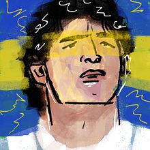Maradona. Editorial Illustration, Traditional illustration, and Digital Illustration project by Kike Lucas Abreu - 11.27.2020