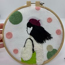 My project in Introduction to Punch Needle Embroidery course. Un proyecto de DIY y Bordado de Charlotte Tsz Ying Chan - 27.02.2021