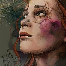 My project in Illustrated Portraits with Procreate course. Digital Drawing project by Valya Papadopoulou - 11.27.2020
