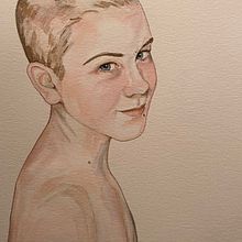 My project in Watercolor Portrait from a Photo course. Painting, and Watercolor Painting project by lisah205 - 11.28.2020