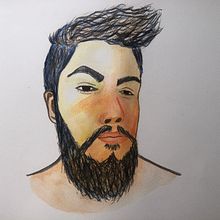  Mi Proyecto del curso: Autoretrato. Un progetto di Autoritratto fotografico, Disegno di ritratti e Pittura ad acquerello di Najhak Santiago Baena Paez - 28.11.2020