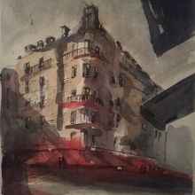 My project in Architectural Sketching with Watercolor and Ink course. Un proyecto de Pintura a la acuarela de Lorenzo Lolli - 28.11.2020