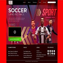 How to Sports Theme Landing Page Concept Landing page ,Web design , Illustrator Tutorial. Un proyecto de Diseño, Ilustración infantil, Marketing para Facebook, Ilustración arquitectónica y Pintura digital de Freelancer Azad - 28.11.2020