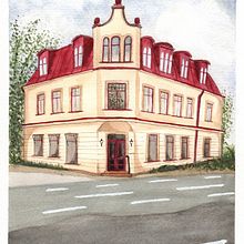 My project in Architectural Sketching with Watercolor and Ink course. Watercolor Painting project by bdgrimm1 - 11.29.2020