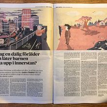 Editorial illustration: Dagens Nyheter. Digital Illustration, Editorial Design, Editorial Illustration, and Traditional illustration project by Emma Hanquist - 11.29.2020