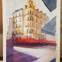 Mi Proyecto del curso: Dibujo arquitectónico con acuarela y tinta. Projekt z dziedziny Sztuka miejska użytkownika Emilio Romero - 29.11.2020