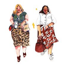 Fashion Girls  Ein Projekt aus dem Bereich Aquarellmalerei von Caroline Passos - 08.12.2020
