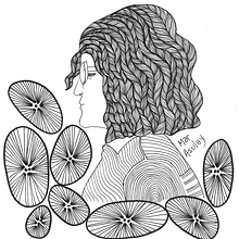 Retrato de Sol_despeinada. Un progetto di Disegno di Mar Asulay - 30.11.2020