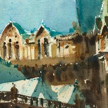 Catedral da Sé, 2021. Un projet de Architecture, Illustration architecturale , et Aquarelle de Gonzalo Ibáñez - 03.03.2021