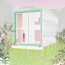 My project in Architectural Visualization Using Digital Collage course. Un proyecto de Ilustración arquitectónica y Cine de Diana Kubalik - 30.11.2020