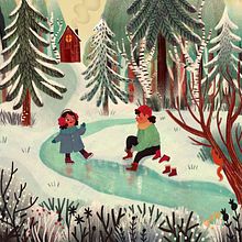 In the Snow. Children's Illustration project by Maddy Vian - 12.15.2019