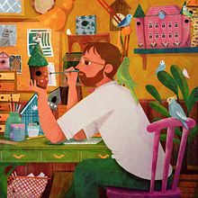 The Bird Keeper. Un proyecto de Ilustración infantil de Maddy Vian - 30.09.2019