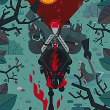 Sleepy Hollow. Editorial Illustration, Traditional illustration, Digital Illustration, and Vector Illustration project by Ángel Svoboda - 11.30.2020