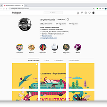 Mi Proyecto del curso: Creación de un porfolio de ilustración en Instagram. Portfolio Development, Traditional illustration & Instagram project by Ángel Svoboda - 11.30.2020