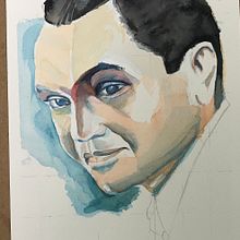 My project in Artistic Portrait with Watercolors course. Watercolor Painting project by Robert Walker - 12.01.2020