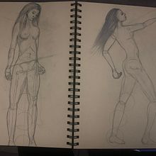My project in Figure Drawing for Beginners course. Drawing project by Laura Di Stefano - 11.30.2020