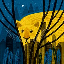 The New York Times, El paseo del puma, EEUU 2019. Un proyecto de Ilustración editorial e Ilustración tradicional de Paloma Valdivia - 30.11.2020