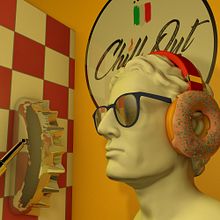 Chill Out Tapas & Grill by Italia. Concept Art, Creativit, 3D Modeling, Advertising, and Social Media project by Octavio Montiel De Bona - 12.01.2020