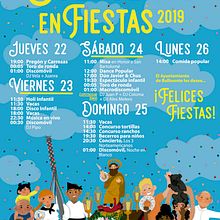 Cartelería para fiestas patronales en Bulbuente (Aragón, España) Ein Projekt aus dem Bereich Plakatdesign, Grafikdesign, Events, Digitale Illustration und Werbung von Patricia Torres Ramos - 22.08.2018