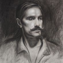 Mi Proyecto del curso: Retrato realista al carboncillo. Drawing, Portrait Drawing, and Realistic Drawing project by carlosga - 12.01.2020