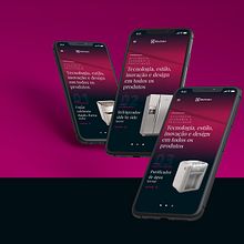 Electrolux products page. Digital Design project by Anderson Oliveira - 12.01.2020