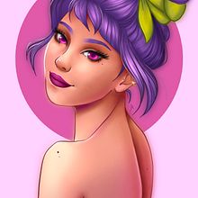 My project in Female Character Portraits in Procreate course. Un progetto di Disegno digitale di Jessica Pellegrini - 01.12.2020