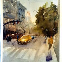 Mi Proyecto del curso: Paisajes urbanos en acuarela. Watercolor Painting project by Luis Vargas - 12.01.2020