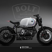 BMW R100 RS. Automotive Design project by Sergio Toribio - 11.26.2020