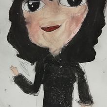 Auto-Retrato Selena. Traditional illustration, and Children's Illustration project by selena_nenena - 10.15.2020