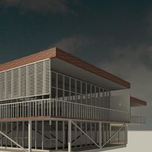 My project in 3D Architectural Design and Modeling with Revit course. Architecture project by Tamara Vukotic - 12.02.2020